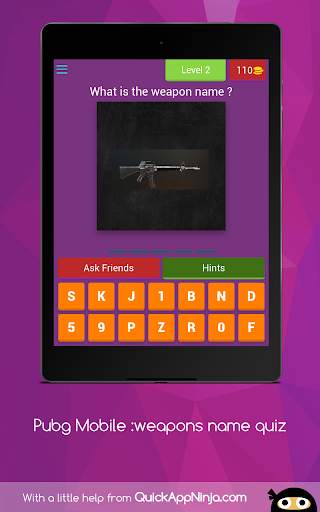 Pubg Mobile:weapons name quiz screenshot 20