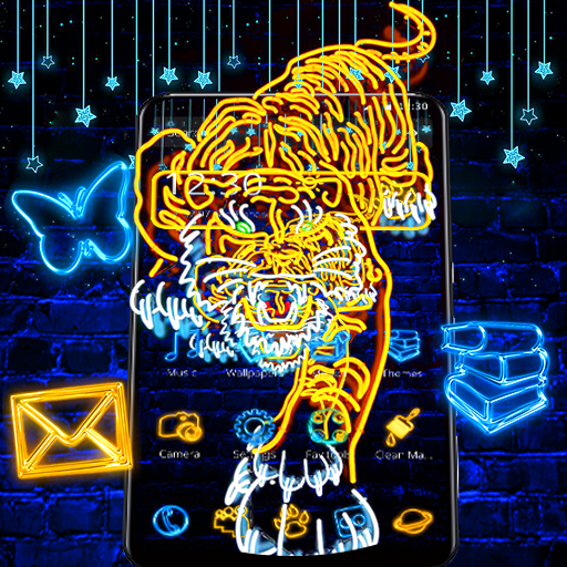 Neon Lion Launcher Theme🦁 иконка