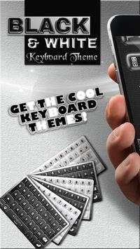 Black And White Keyboard Theme screenshot 1