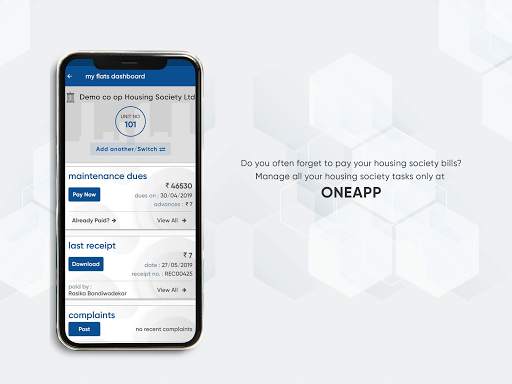 oneapp - For Society Management & Online ordering screenshot 8