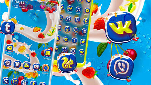 Milky Fruit Theme Launcher screenshot 1