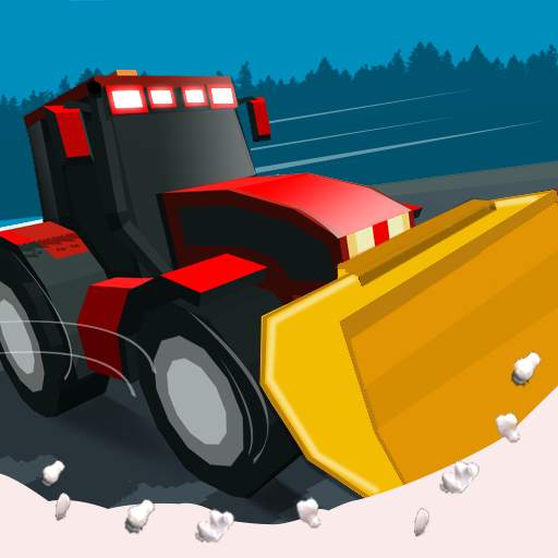 Clean Snow Plowing Road Blocks - Snow Plow Games 1.0