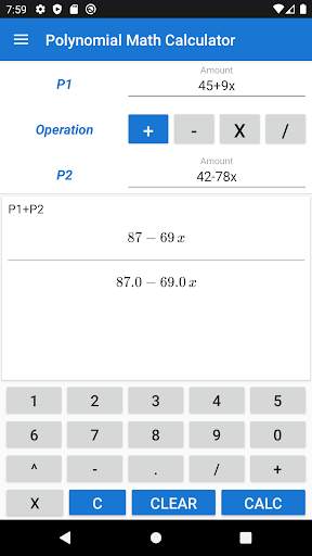 Polynomial Calculator screenshot 2