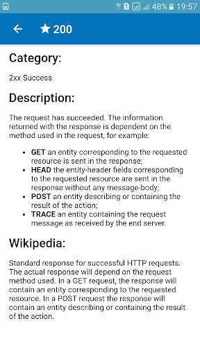 Http status codes screenshot 4