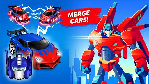 Robot Merge Master: Car Games screenshot 1