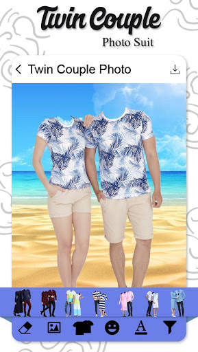 Twin Couple Photo Suit 3 تصوير الشاشة