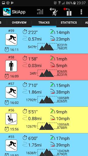 SkiApp LITE - THE Ski Computer screenshot 1
