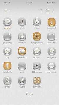 Gold&Silver GO Launcher Theme screenshot 3