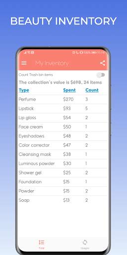 Beautistics: Makeup Organizer screenshot 8