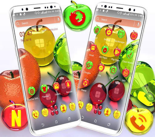 Crystal Fruits Launcher Theme screenshot 2