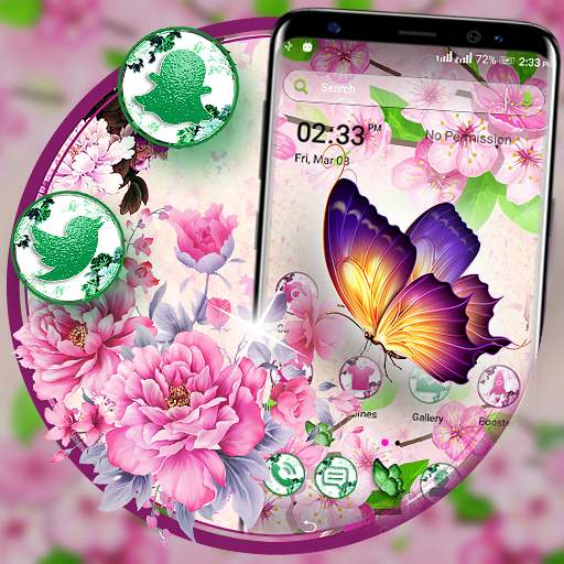 Butterfly Flower Launcher Theme 1.3
