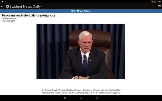 Student News Daily - Tablet screenshot 3