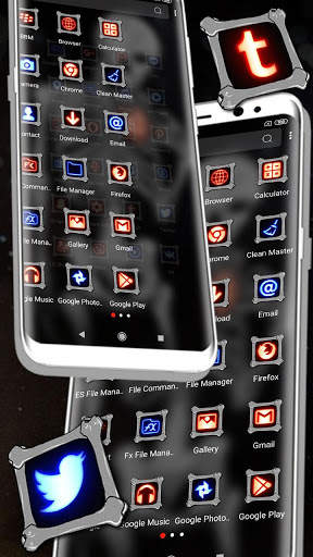 Broken Heart Skeleton Launcher Theme screenshot 2