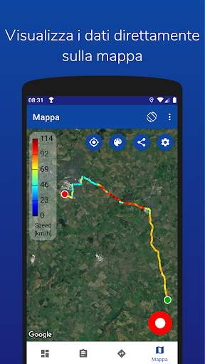 IterTrax Lite, registratore GPS per auto e moto screenshot 5