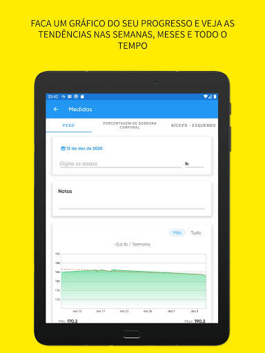 Monitora medidas corporais screenshot 11