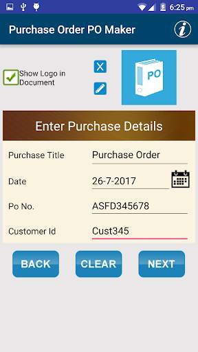 Invoice & Purchase Order Maker screenshot 2