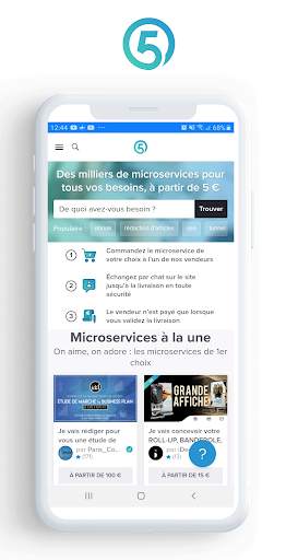 5euros App Browser screenshot 1