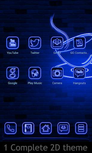 Xenon Blue Next Launcher Theme screenshot 2
