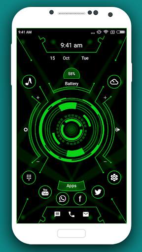 Futuristic Launcher 3 -AppLock screenshot 7