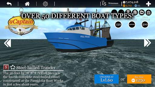 uCaptain: Boat Fishing Game 3D screenshot 6