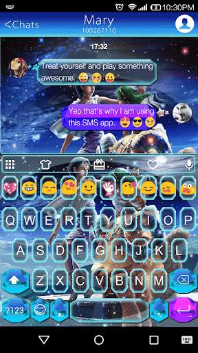Aries Emoji Keyboard Theme स्क्रीनशॉट 1