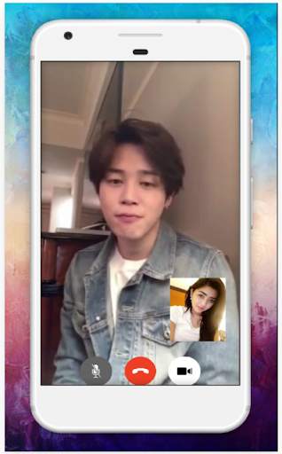 Jimin BTS Calling - Fake Video Call and Wallpaper 5 تصوير الشاشة