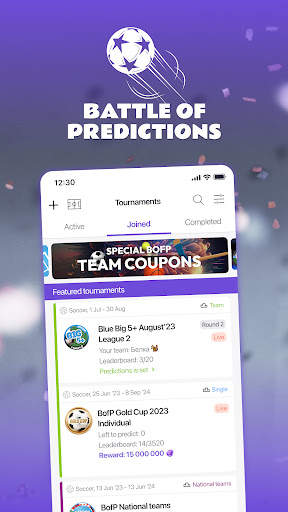 Battle of Predictions - Sports screenshot 1