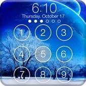 Winter Frost Snowfall Screenlock – PIN Lock Screen icon