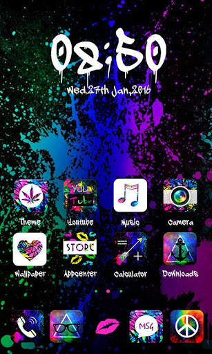 Tie Dye GO Launcher Theme screenshot 2