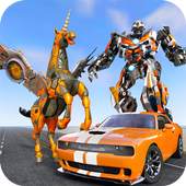 US Police Transform Car Robot Unicorn Horse Game 1.0.6