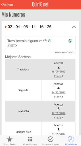 Quini 6 Resultados screenshot 5