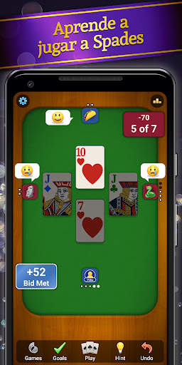Spades Juego de cartas clásico screenshot 1
