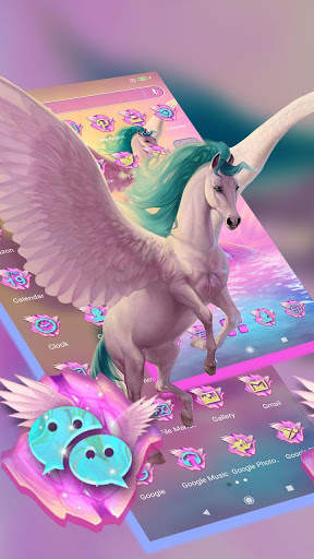 Pink Unicorn Launcher Theme screenshot 2