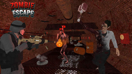 Real Commando Zombie Siren Head Escape Survival 3d screenshot 2