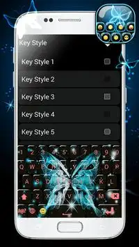 Neon Butterflies Keyboard screenshot 2