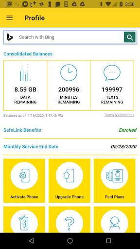 My SafeLink screenshot 1