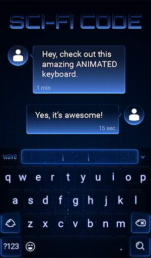 Sci Fi Code Animated Keyboard   Live Wallpaper screenshot 3