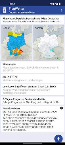 DWD FlugWetter screenshot 1