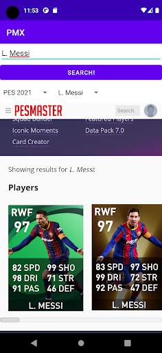 Pes Master Explorer screenshot 8