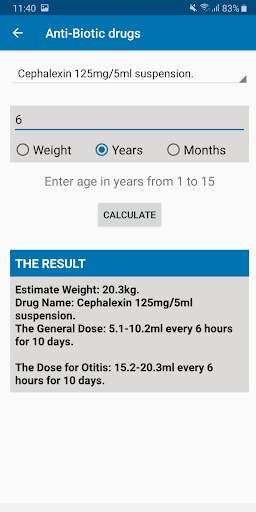 Pediatric Dose Calculator screenshot 5