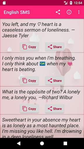 English SMS Collection screenshot 4