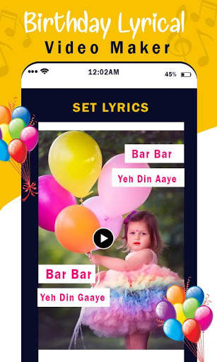 Birthday Lyrical Video Maker screenshot 3