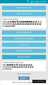 Cheats For GTA 5 screenshot 4
