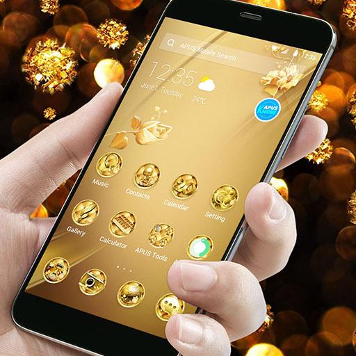 New Golden Flower Business Style APUS luxury Theme icon