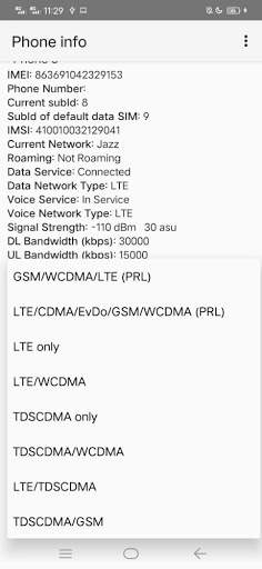 4G only LTE Mode screenshot 2