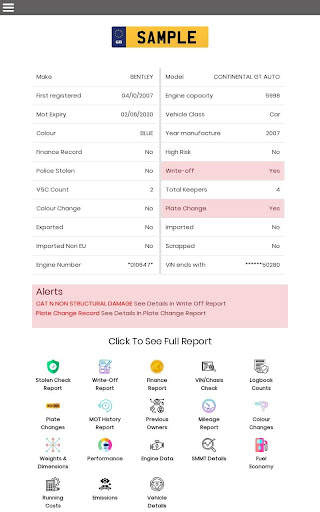 Free Car Check - Check Car Det screenshot 6