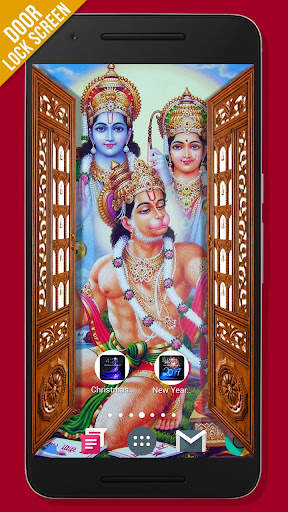 Hanuman Ji Door Lock Screen screenshot 4