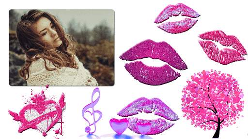 Kiss GIF Photo Frame Editor screenshot 3