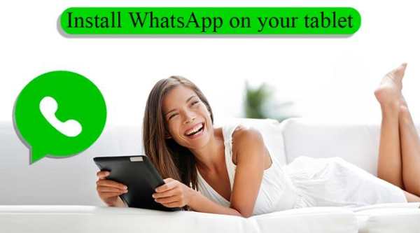 Set WhatsApp on tablet screenshot 1