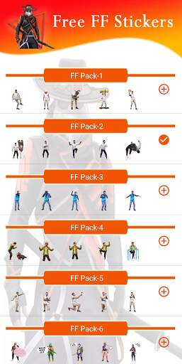 Free FF Stickers Packs - WAStickersApp screenshot 1